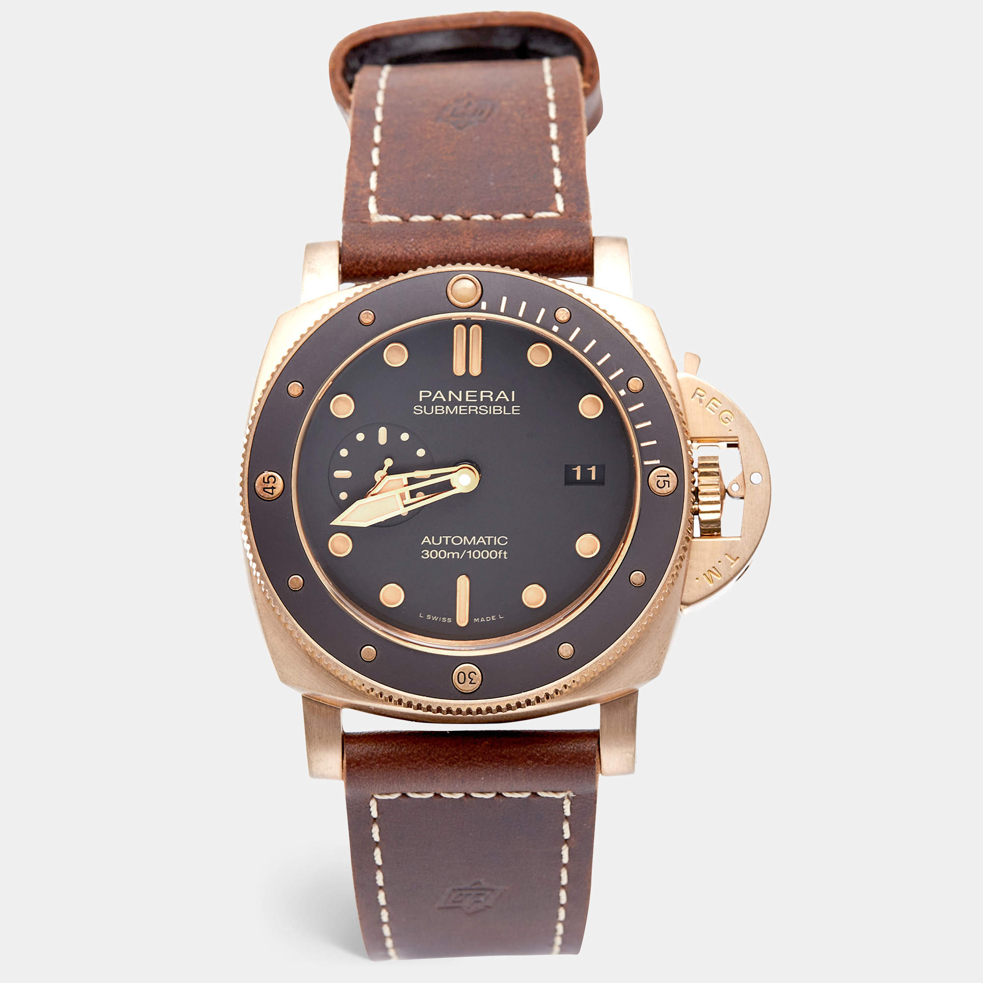 Panerai Submersible Bronzo Automatic Op7112 Pam00968 Bronze Case 47 MM