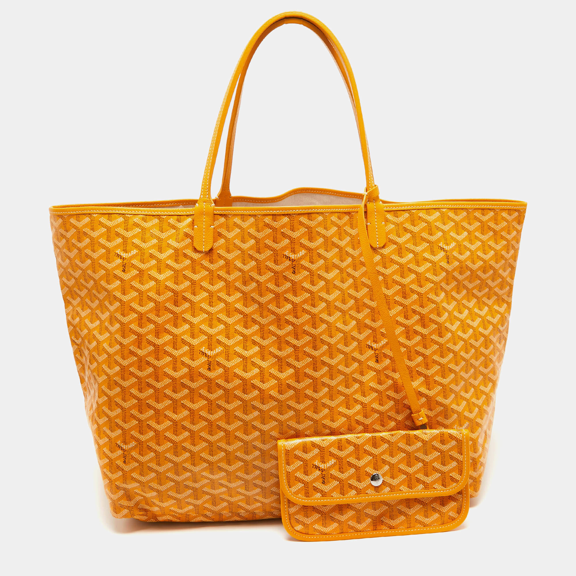 Goyard Mustard Goyardine Coated Canvas And Leather Saint Louis GM Tote