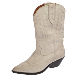 isabel marant duerto embroidered leather boots