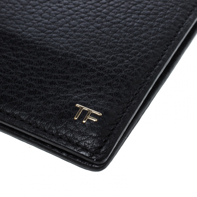 Tom Ford Black Leather Money Clip Wallet Tom Ford The Luxury Closet