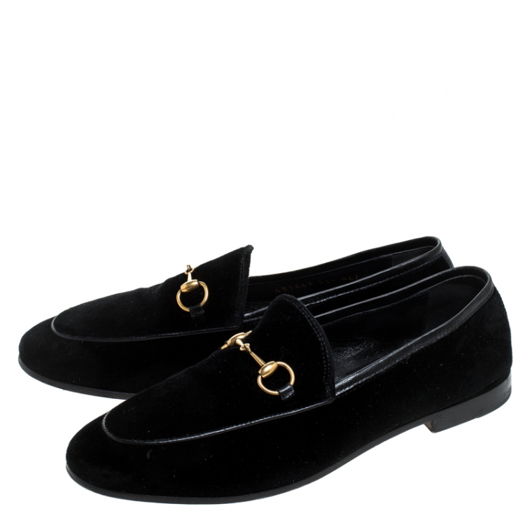 Black Velvet Gucci Loafers Il Cascinone