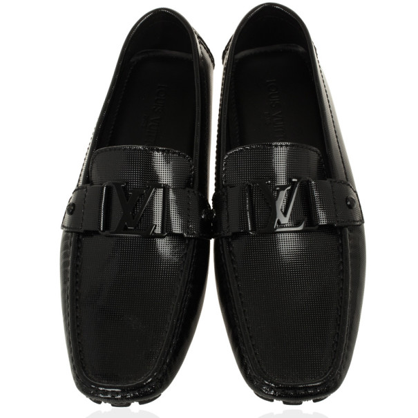 Louis Vuitton Black Patent Monte Carlo Loafers Size 43 - Buy & Sell - LC