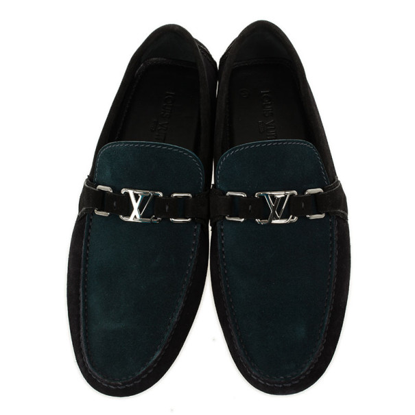 LC - Buy & Sell - Louis Vuitton Two Tone Suede Hockenheim Loafers Size 43
