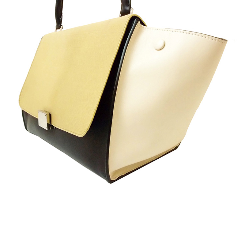 celine trapeze shoulder bag in leather  