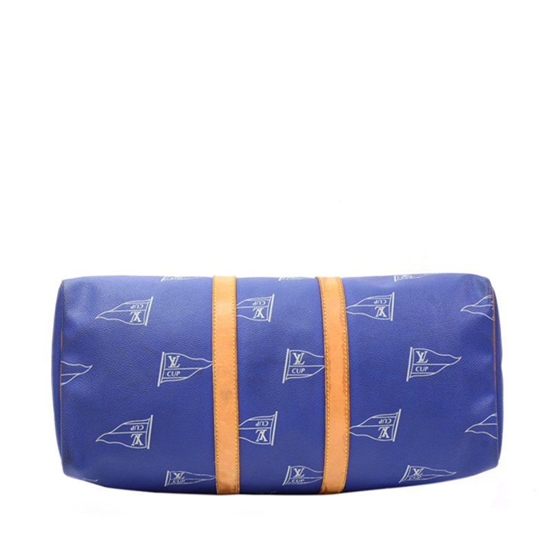 louis vuitton blue canvas limited edition 1995 keepall 45 louis vuitton blue canvas limited edition 1995 keepall 45