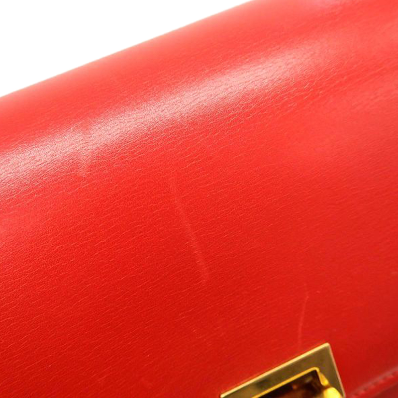 celine red exotic leathers handbag classic