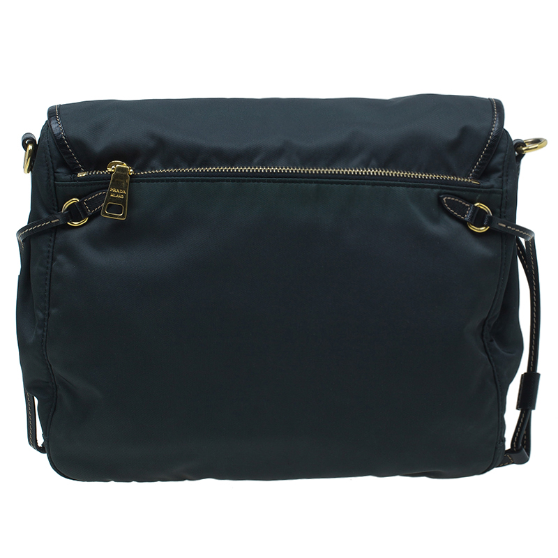 Prada Black Nylon and Leather Crossbody Bag - Buy & Sell - LC