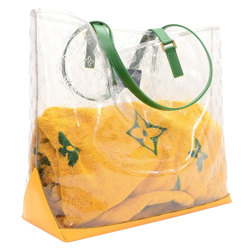 Louis Vuitton Clear Monogram Vinyl Brazil 500th Anniversary Limited Edition Tote XL - Buy & Sell ...