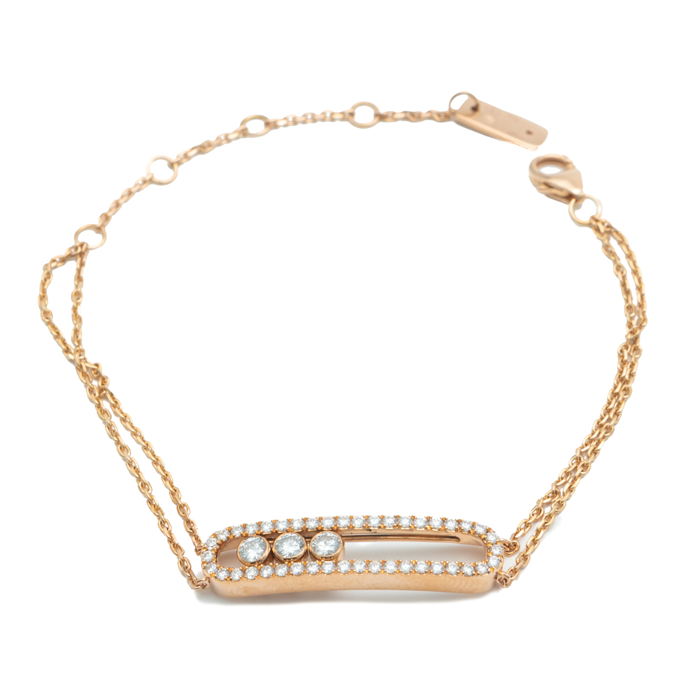 Messika Classic Move Rose Gold Diamond Bracelet female 18k Rose Gold