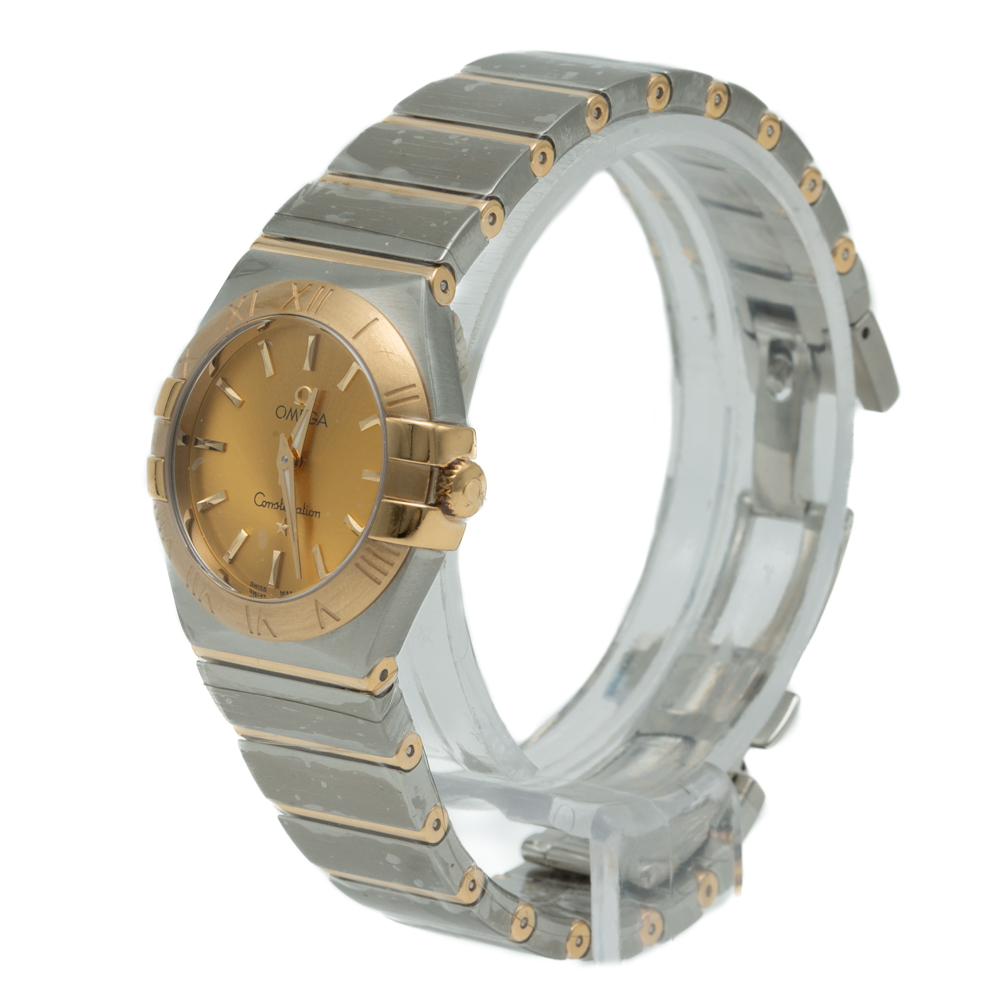 Omega Gold Constellation Steel & Yellow Gold Women'S Watch 27MM