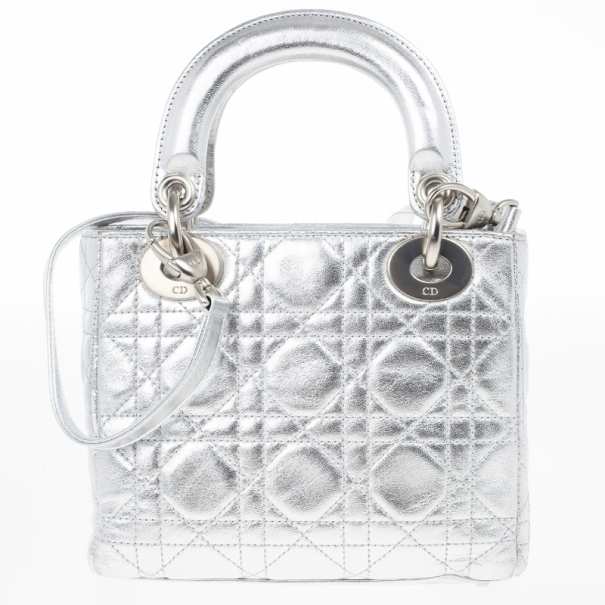 metallic dior bag