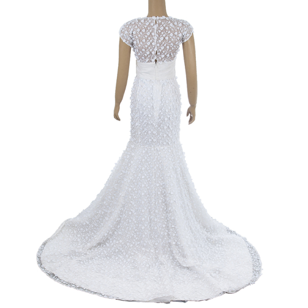 Oscar de la Renta Spring 2012 Guipure Lace Wedding Dress S - Buy & Sell