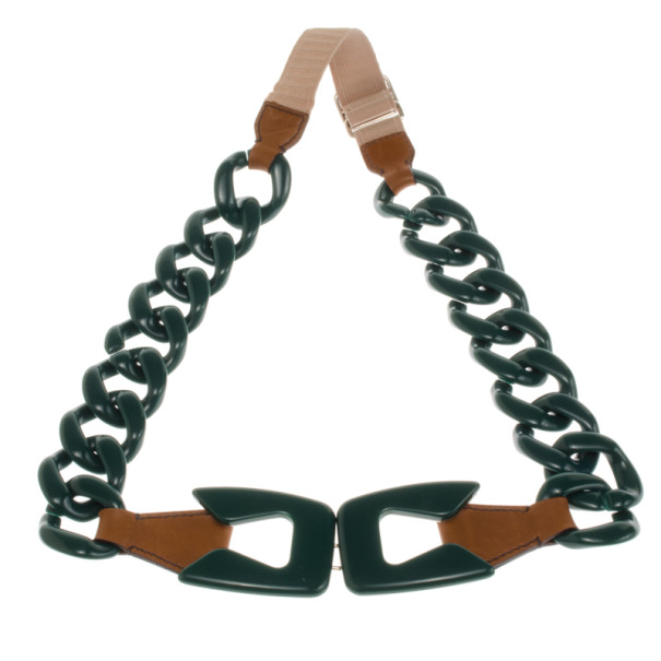 LC - Buy \u0026amp; Sell - Prada Green Plastic Chain Belt 80 CM  