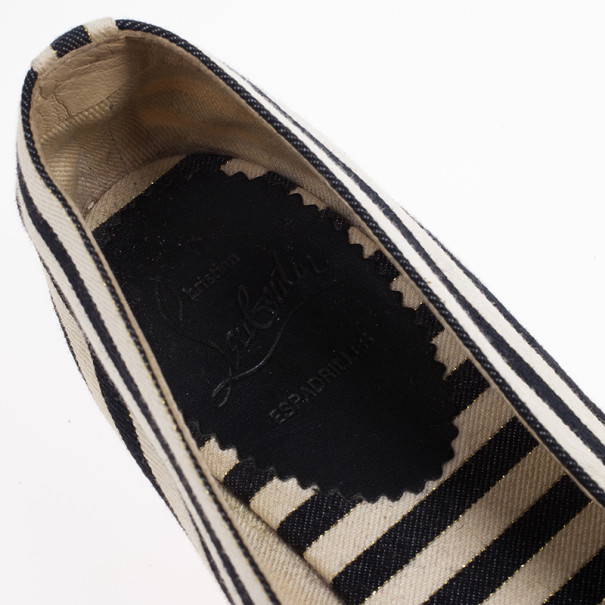 LC - Buy \u0026amp; Sell - Christian Louboutin Galia Striped Canvas ...  