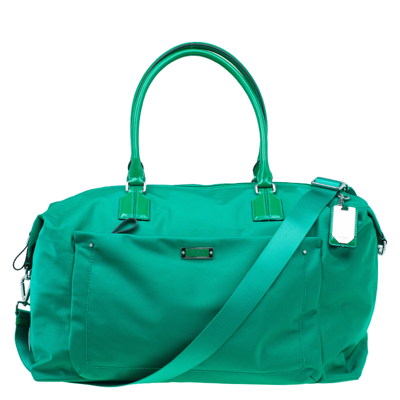LC Buy & Sell Tumi Green Nylon Voyageur Dublin Weekender Duffel Bag