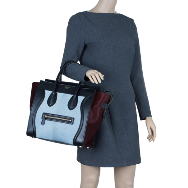LC - Buy \u0026amp; Sell - Celine Tricolor Pony Hair Mini Luggage Tote
