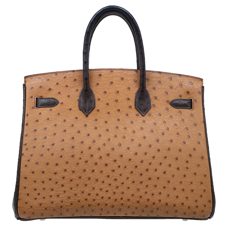 LC - Buy \u0026amp; Sell - Hermes Brown Tri Color Ostrich Leather Palladium ...  