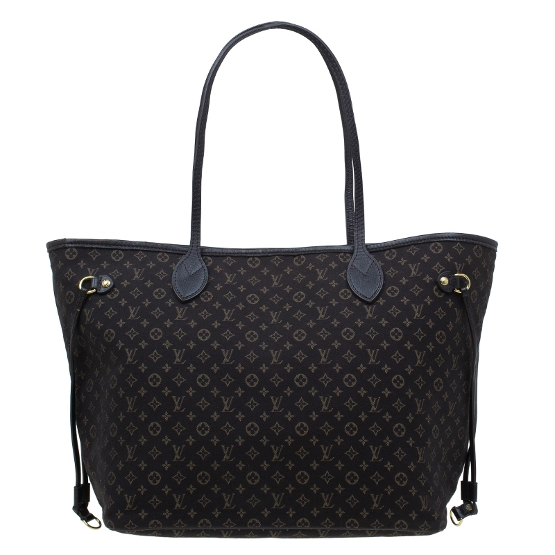 Louis Vuitton Neverfull MM Black Mini Lin Tote Shopper bag ...