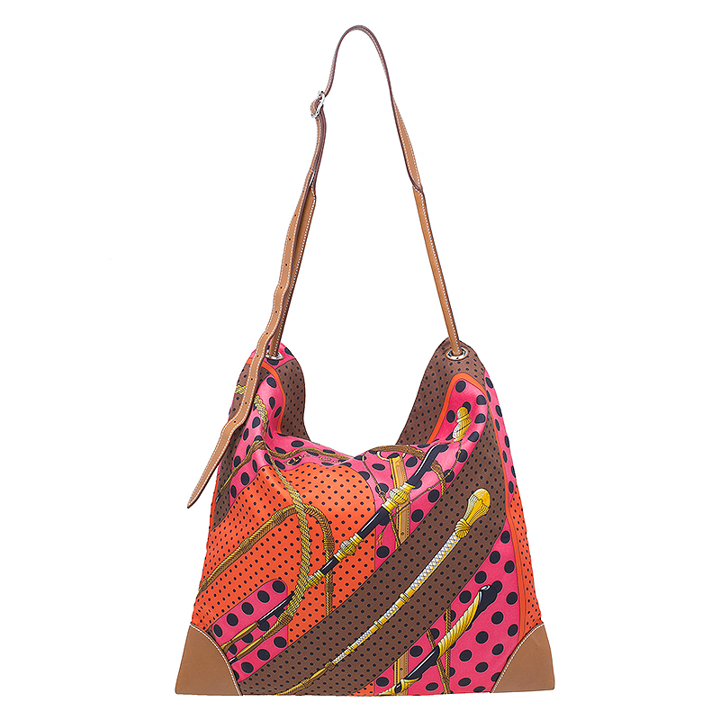 LC - Buy \u0026amp; Sell - Hermes Multicolor Clic Clac Print Silky City Bag  