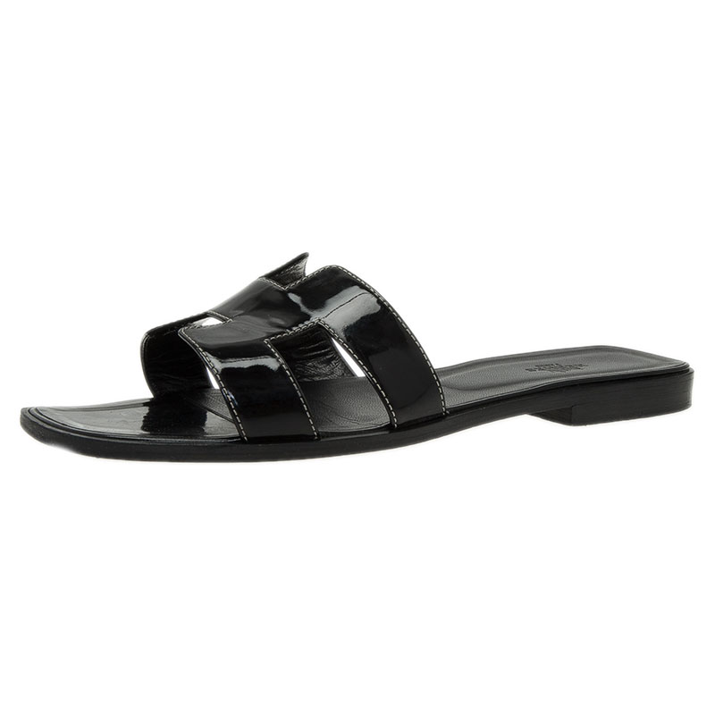 hermes oran sandals hermes black leather oran flat sandals size 40 5 buy hermes oran sandals hermes black leather oran flat sandals size 40 5 buy