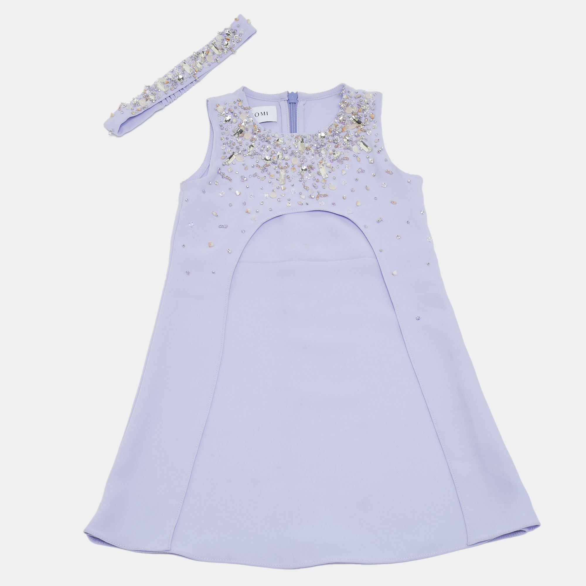 Anatomi Purple Crepe Embellished A-Line Dress
Anatomi Purple Crepe Embellished A-Line Dress
