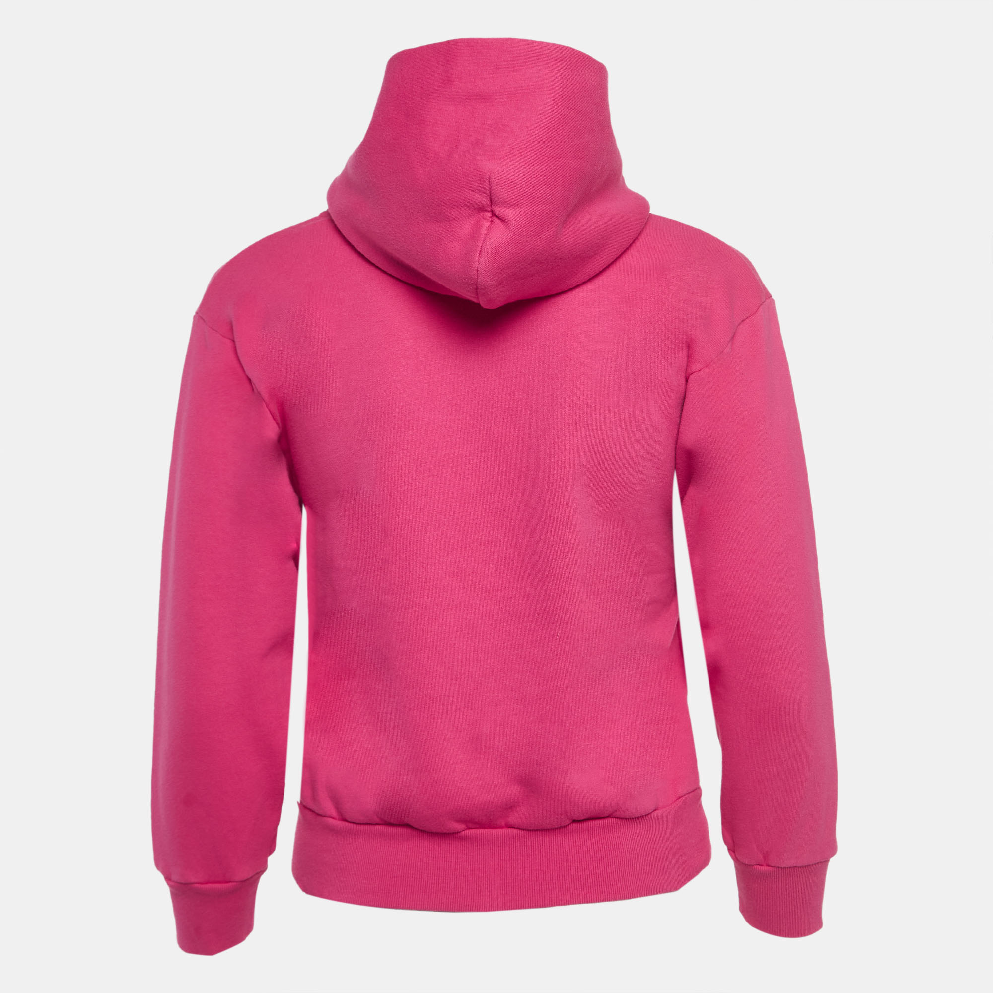 Balenciaga Pink Graphic Print Cotton-Blend Hoodie (6 Yrs)