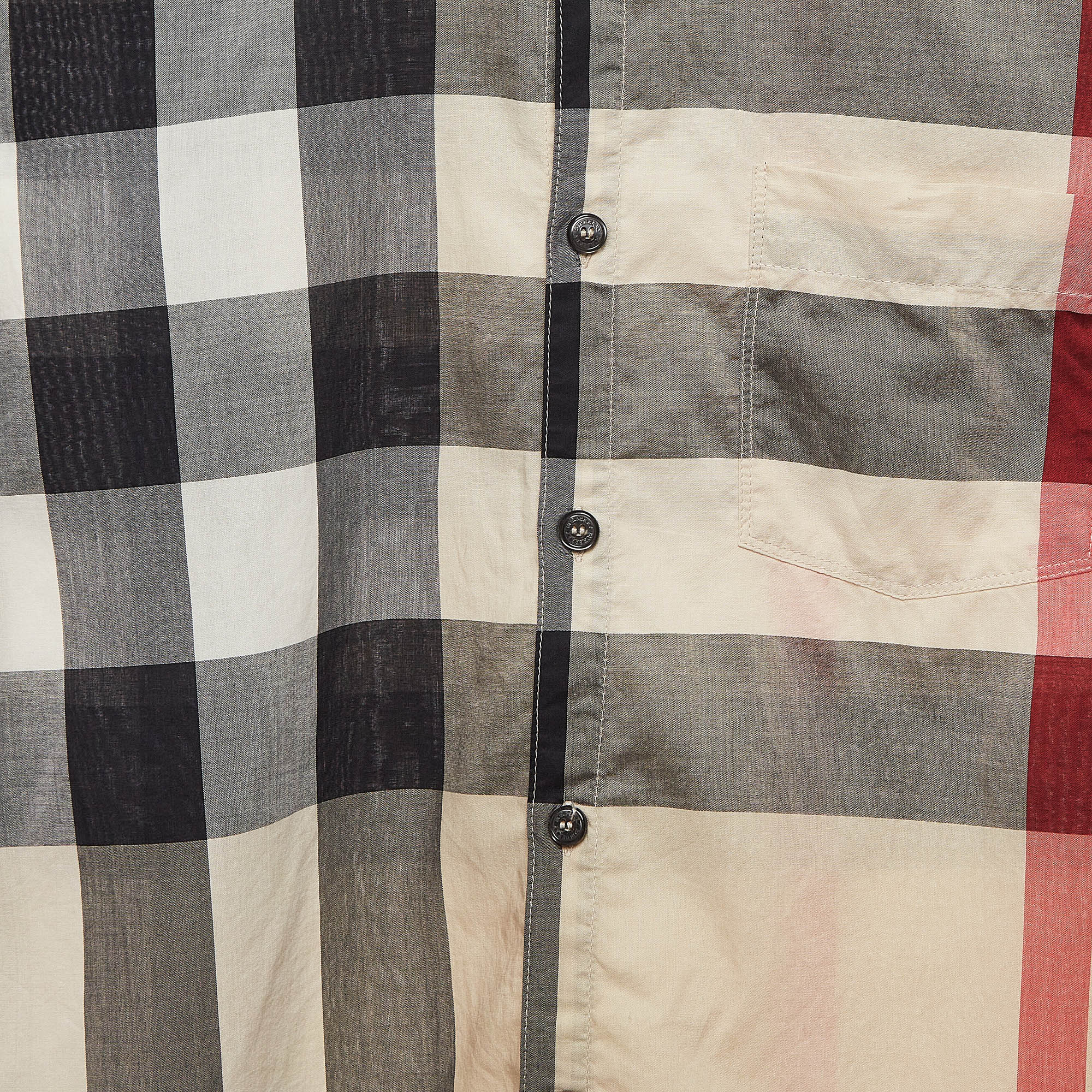 Burberry Multicolor Plaid Button Front Shirt 14 Yrs