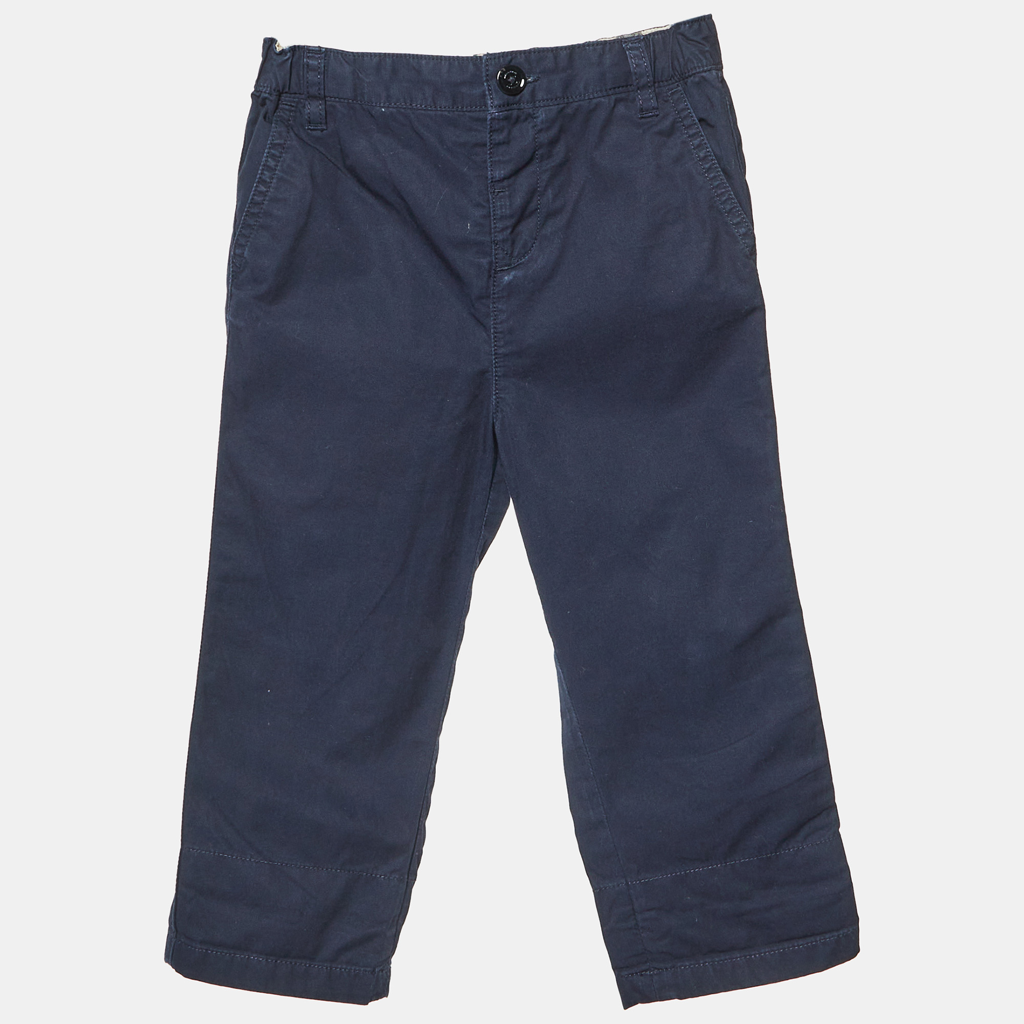 Burberry Children Black Cotton Pants 2 Yrs