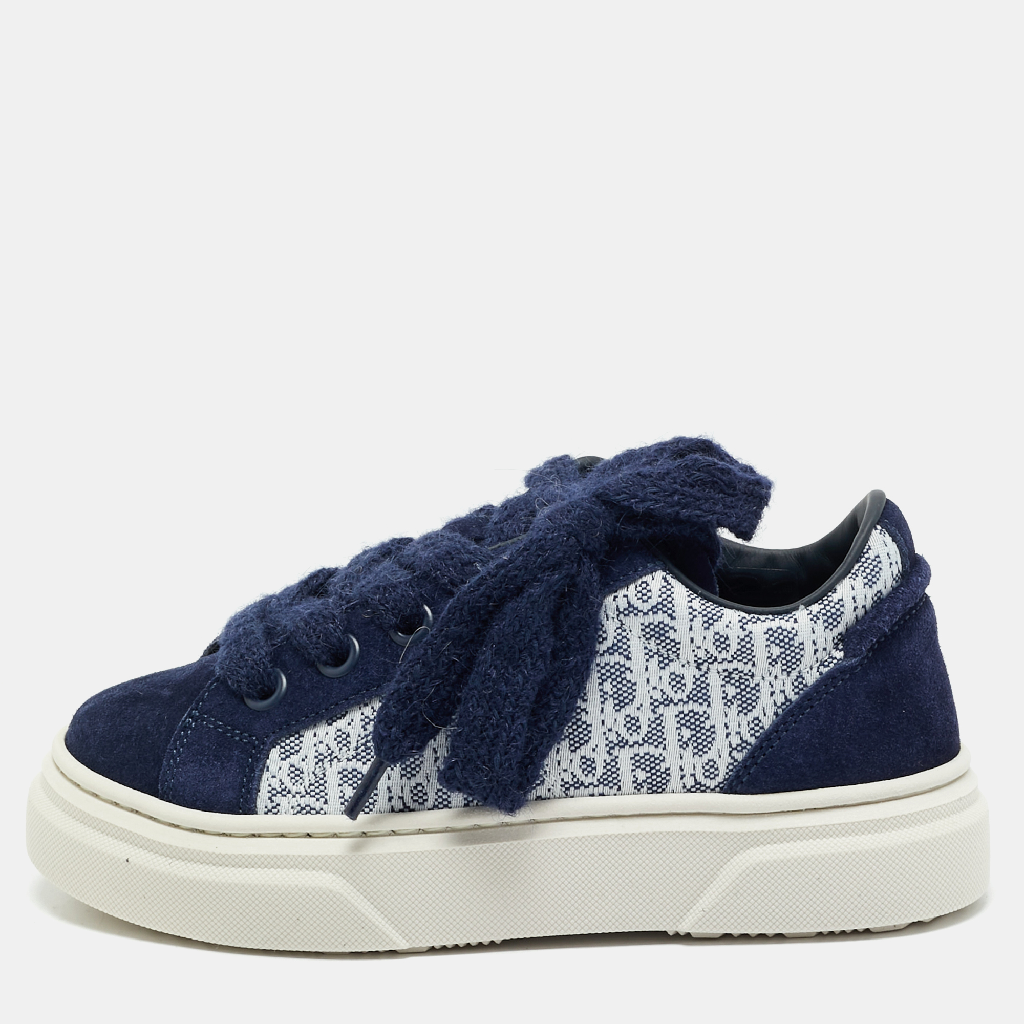 Oblique Canvas and Suede B33 Spin Sneakers Size 28 - Dior - Modalova
