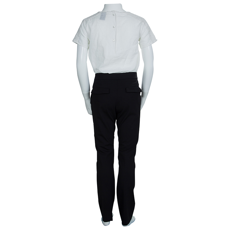 Dior Black Wool Tapered Trousers 10 Yrs