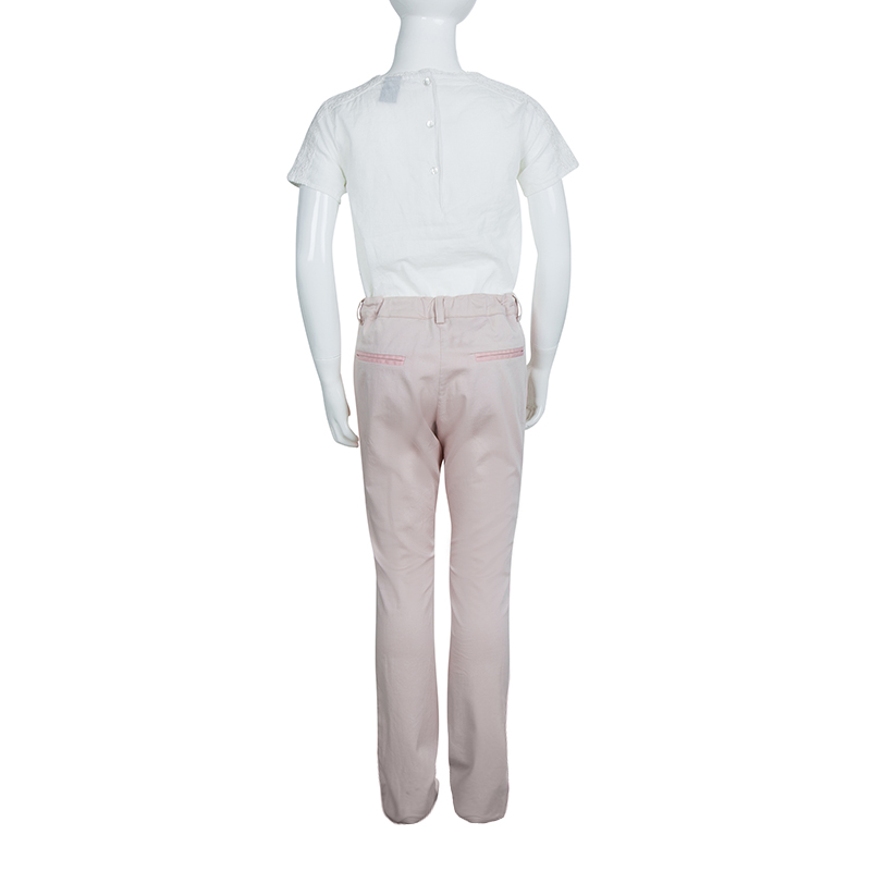 Dior Pink Side Stripe Detail Skinny Trousers 10 Yrs