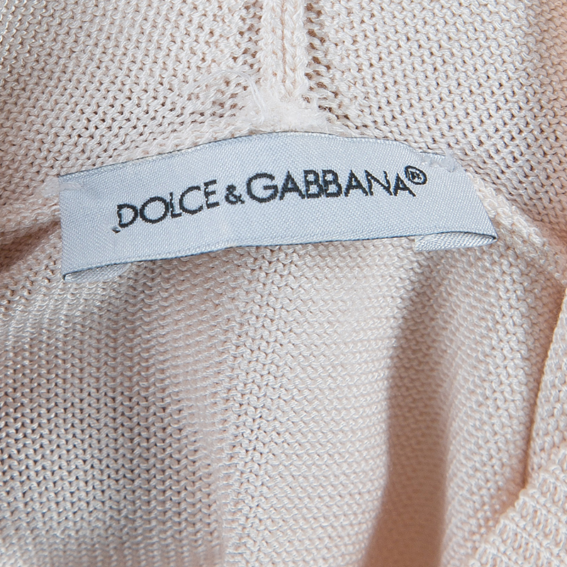 Dolce & Gabbana Beige Hooded Cardigan 4 Yrs