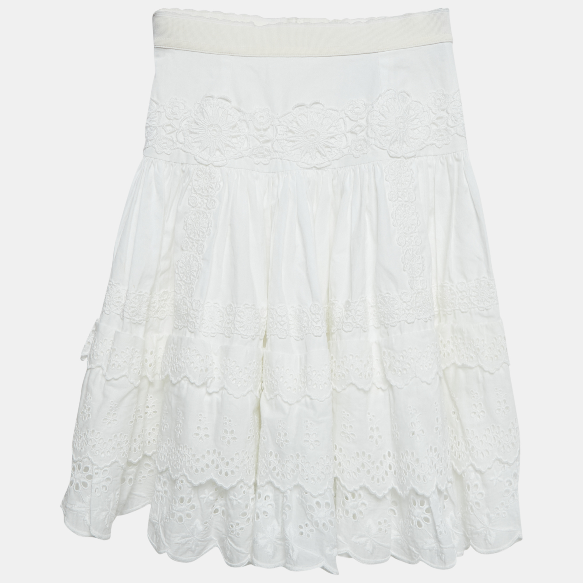 Dolce & Gabbana Kids White Broderie Anglaise Cotton Tiered Skirt 3 Yrs
Dolce & Gabbana Kids White Broderie Anglaise Cotton Tiered Skirt 3 Yrs