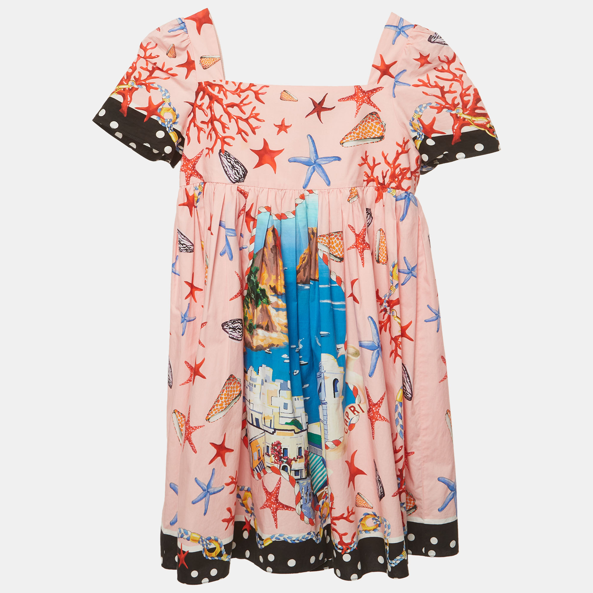 Dolce & Gabbana Kids Pink Capri Print Cotton Flared Dress 9/10 Yrs
Dolce & Gabbana Kids Pink Capri Print Cotton Flared Dress 9/10 Yrs