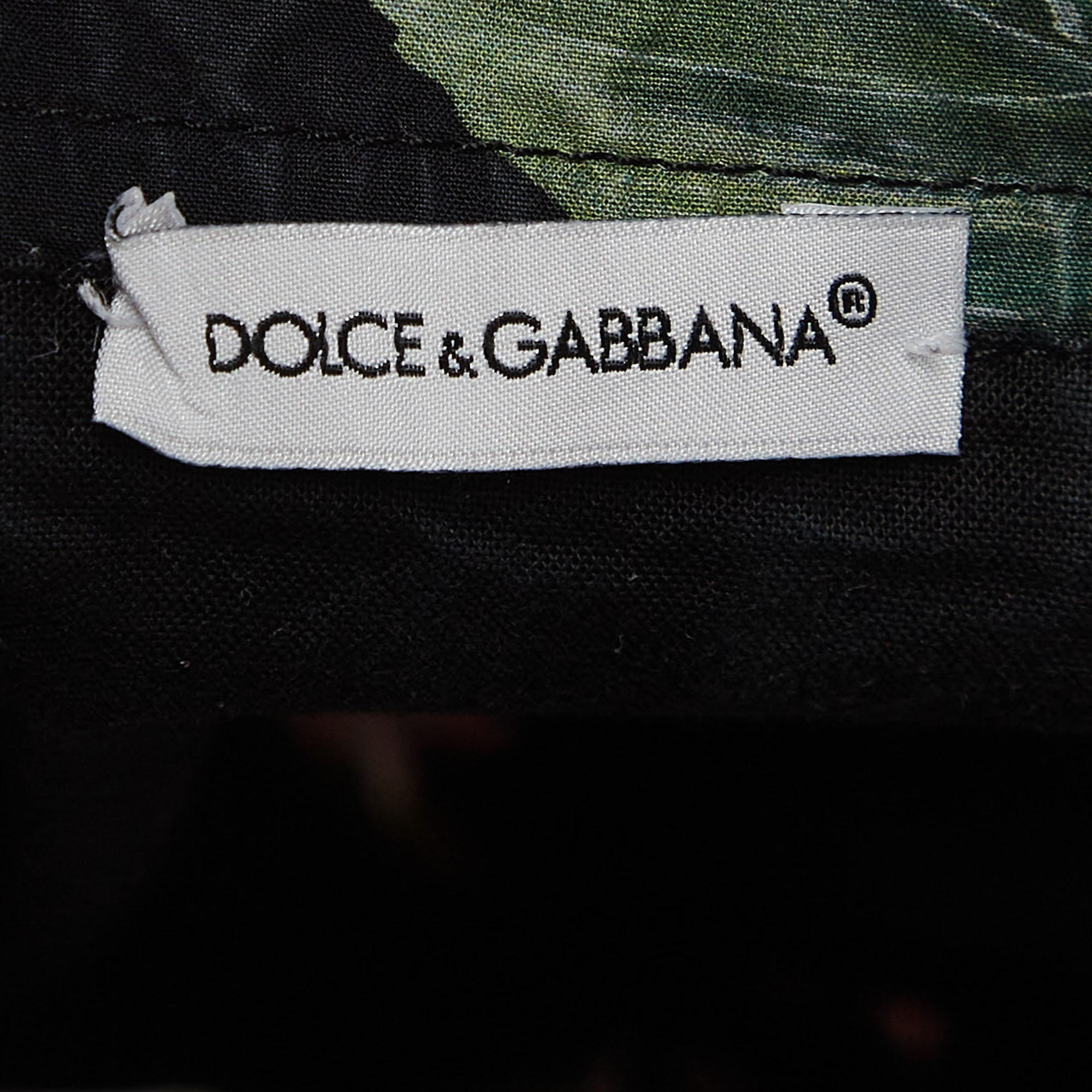 Dolce & Gabbana Black Rose Print Cotton Poplin Jumpsuit (11-12 Yrs)