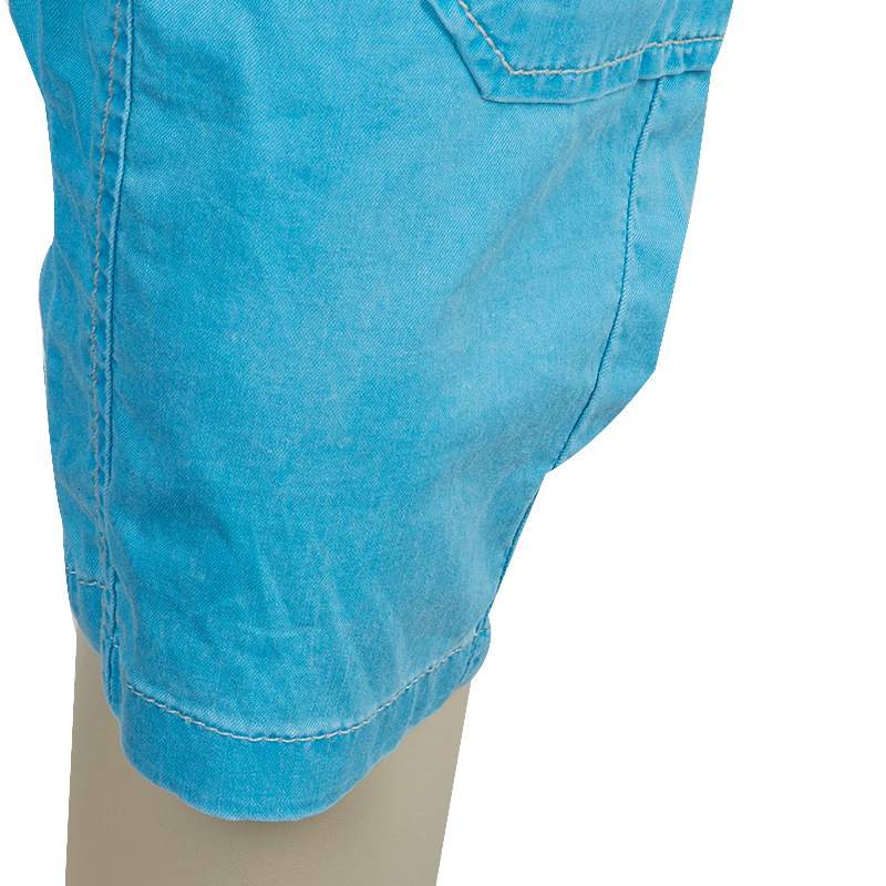 Fendi Kids Light Blue Zucchino Detail Print Shorts 6 Yrs