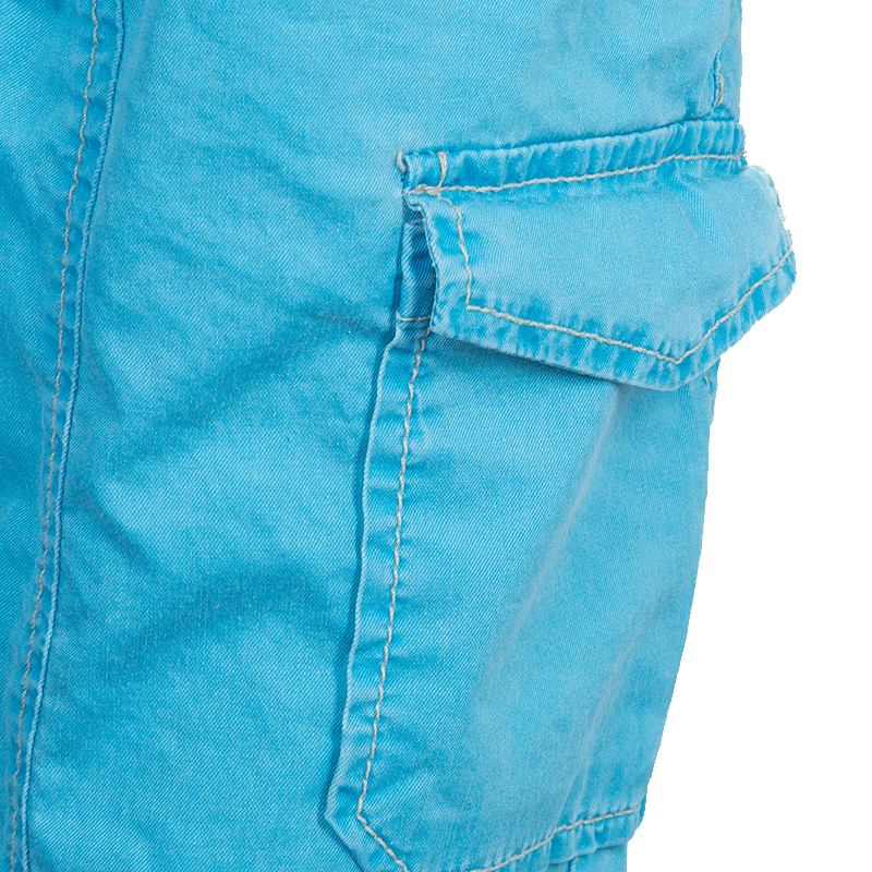 Fendi Kids Light Blue Zucchino Detail Print Shorts 6 Yrs