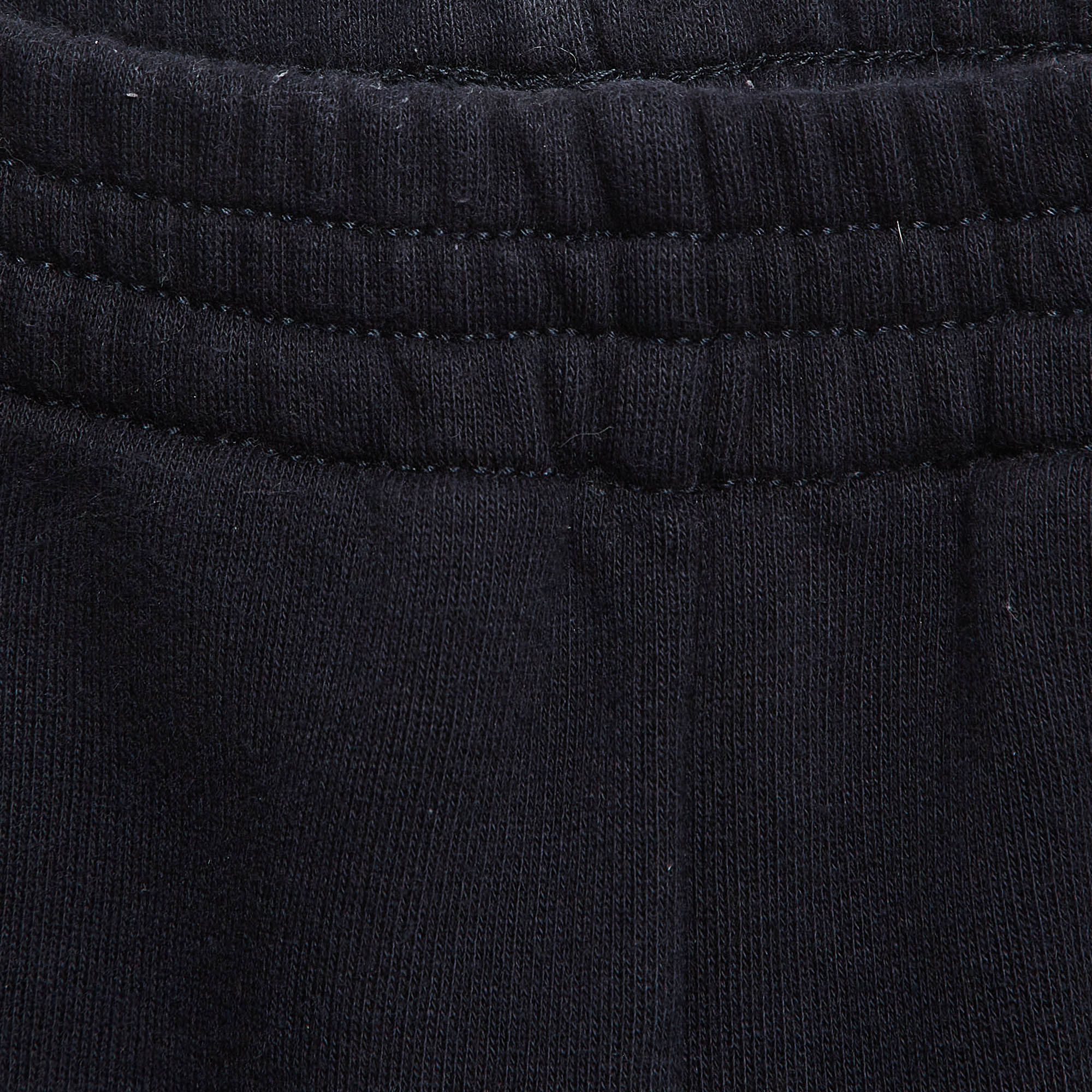 Gucci Navy Blue Cotton Knit Logo Tape Detail Trackpants 6 Yrs