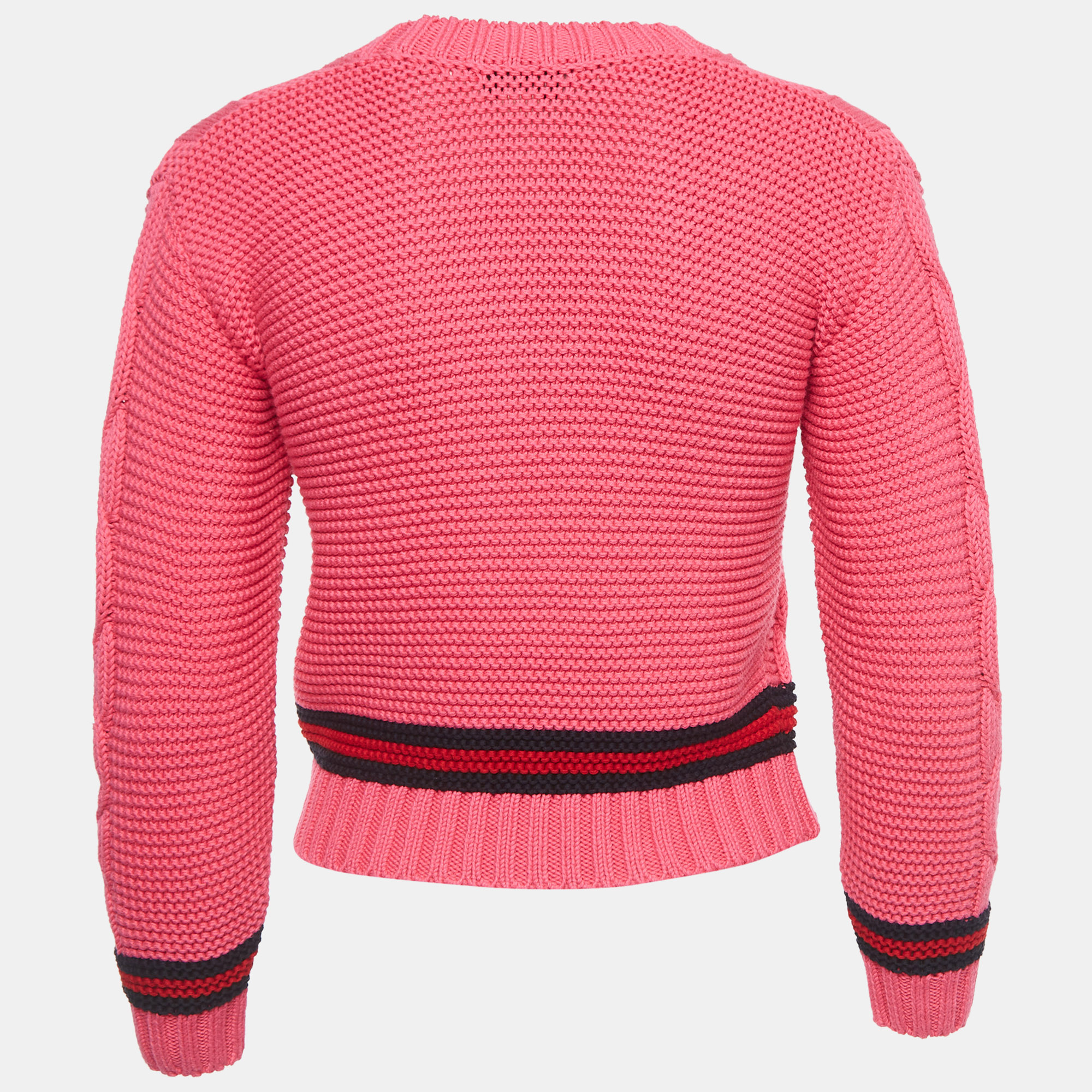 

Gucci Pink Cable Knit Buttoned Cardigan (8 Yrs)