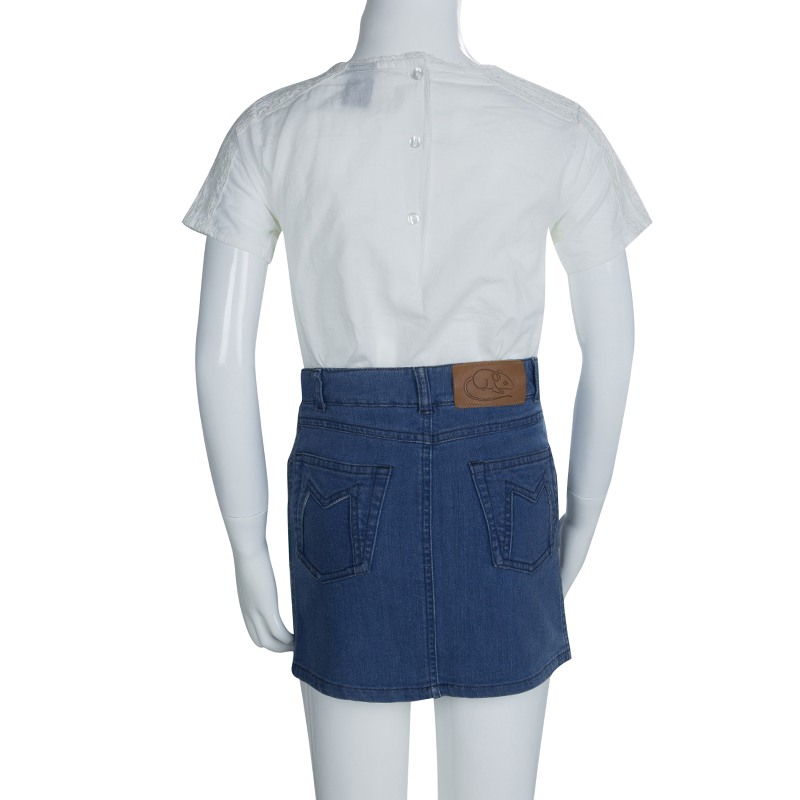 Little Marc Jacobs Indigo Denim Mini Skirt 10 Yrs