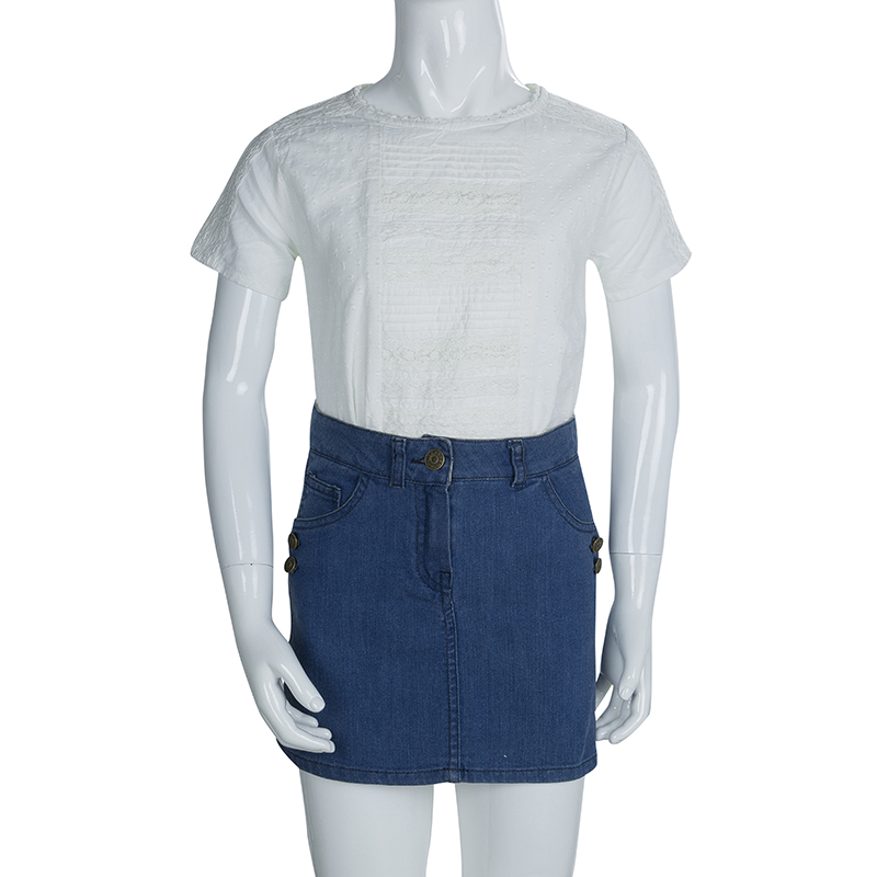 Little Marc Jacobs Indigo Denim Mini Skirt 8 Yrs