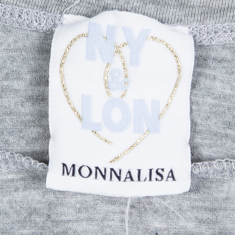 Monnalisa NY & LON Grey Daisy Duck And Minnie Mouse Printed T-shirt 10 Yrs