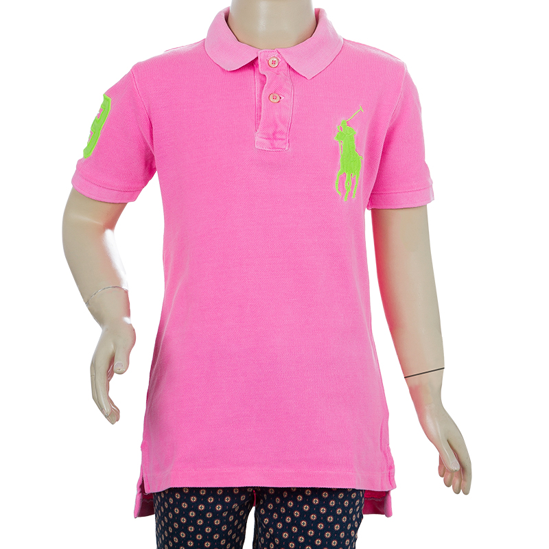 

Ralph Lauren Neon Pink Polo T-Shirt 6 Yrs