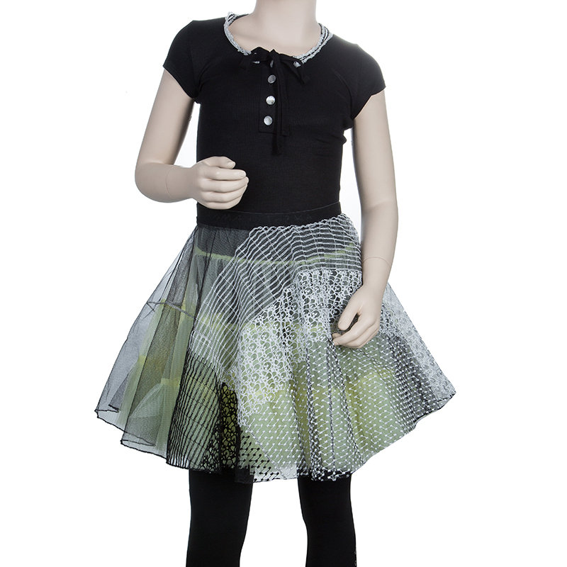 Roma E Tosca Yellow Tulle Overlay Skirt 14 Yrs