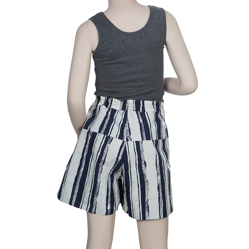 Roma E Tosca Blue & White Striped Adjustable Shorts 12 Yrs
