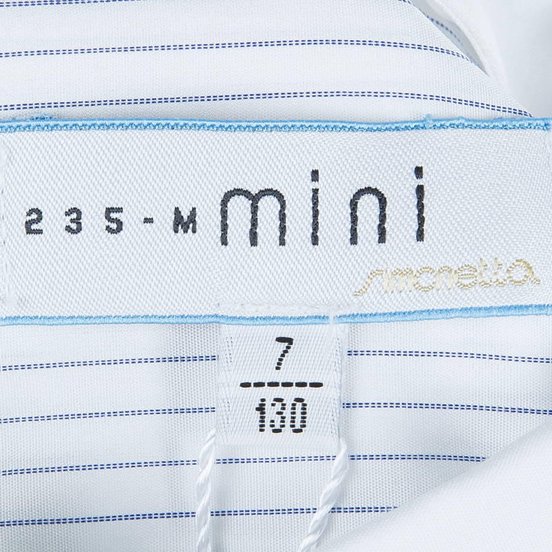Simonetta Mini White Pinstripe Shirt 7 Yrs