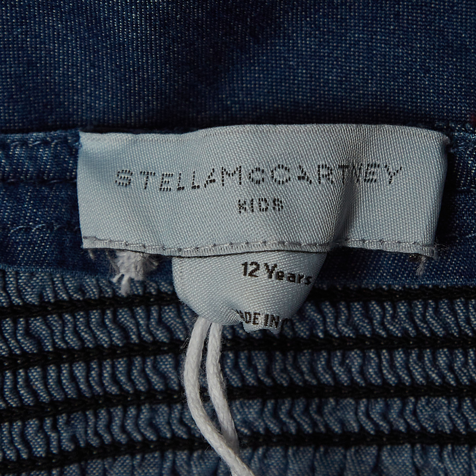 Stella McCartney Blue Smocking Detail Chambray Dress (12 Yrs)