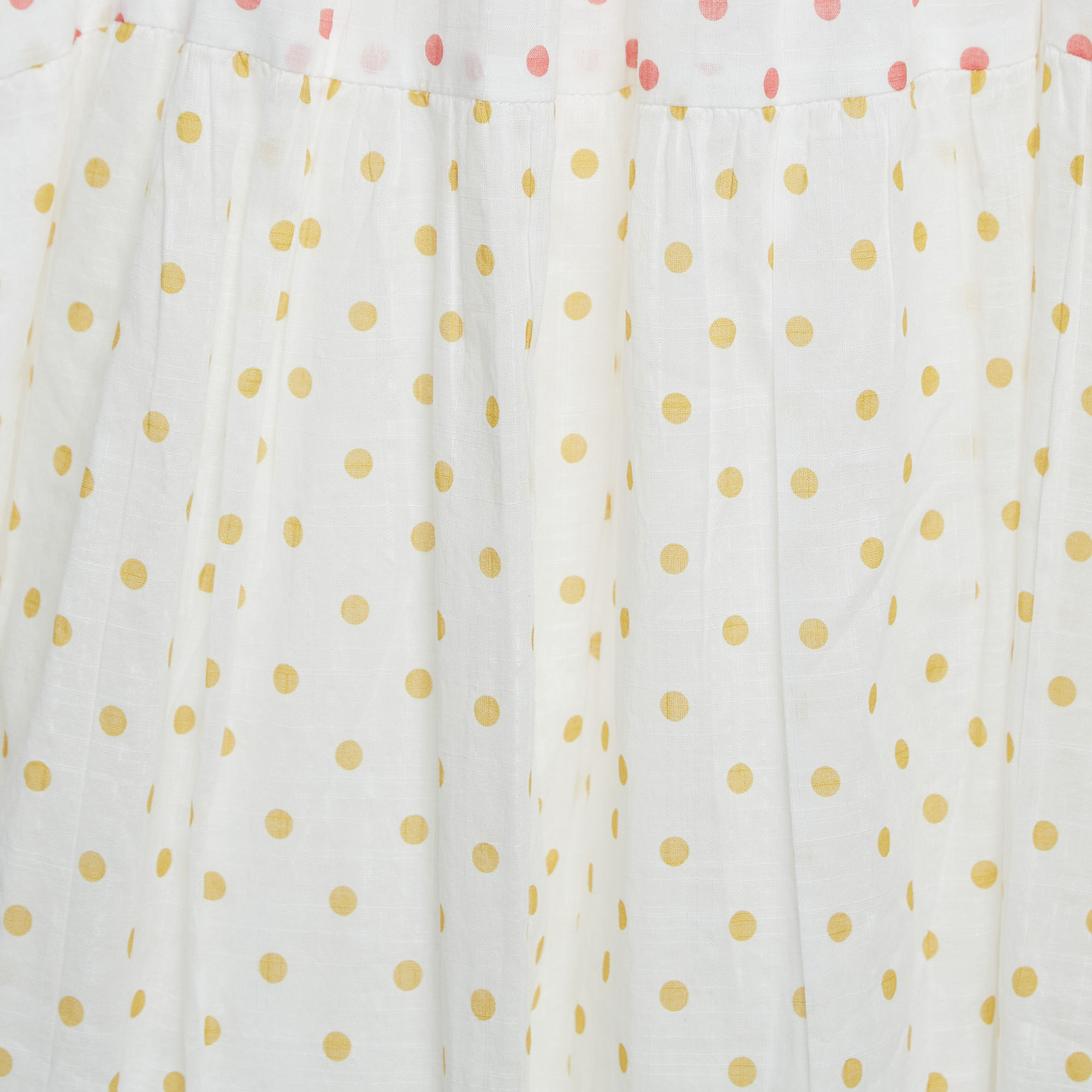 Zimmermann White/Multicolor Polka-Dot Print Cotton Dress (10 Yrs)