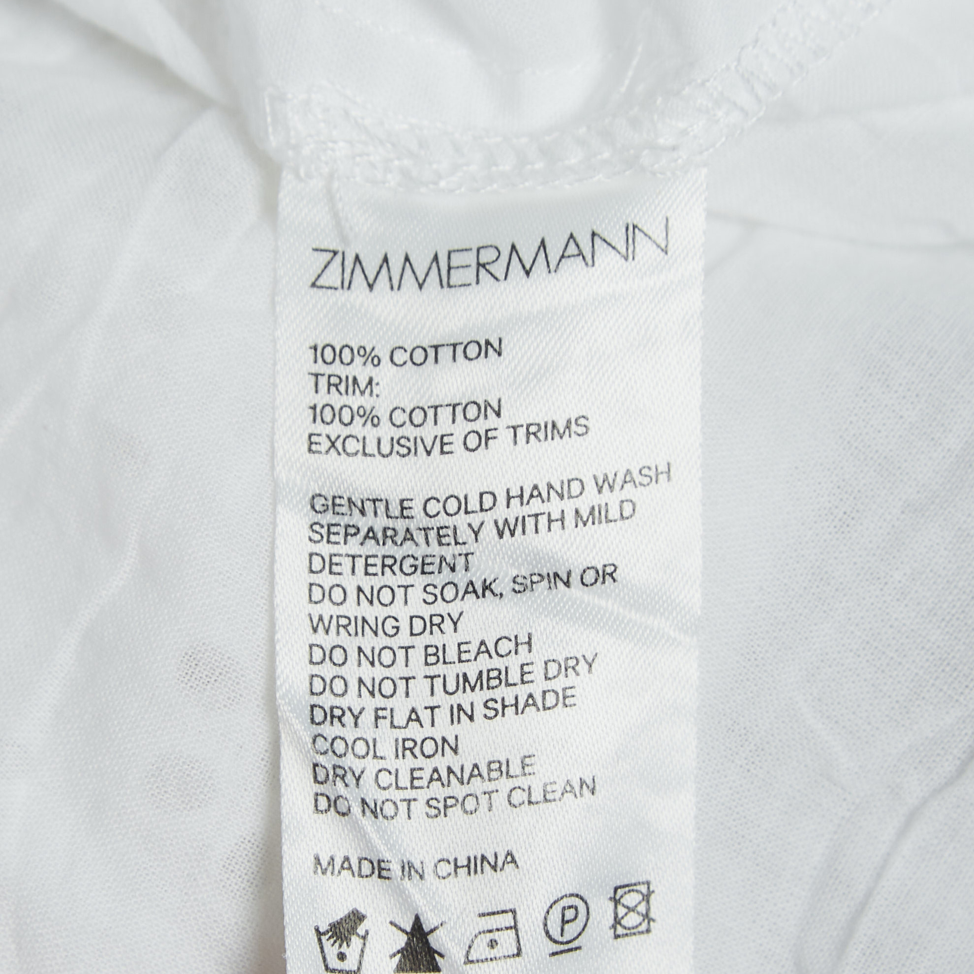 Zimmermann White Eyelet Cotton Dress (10 Yrs)