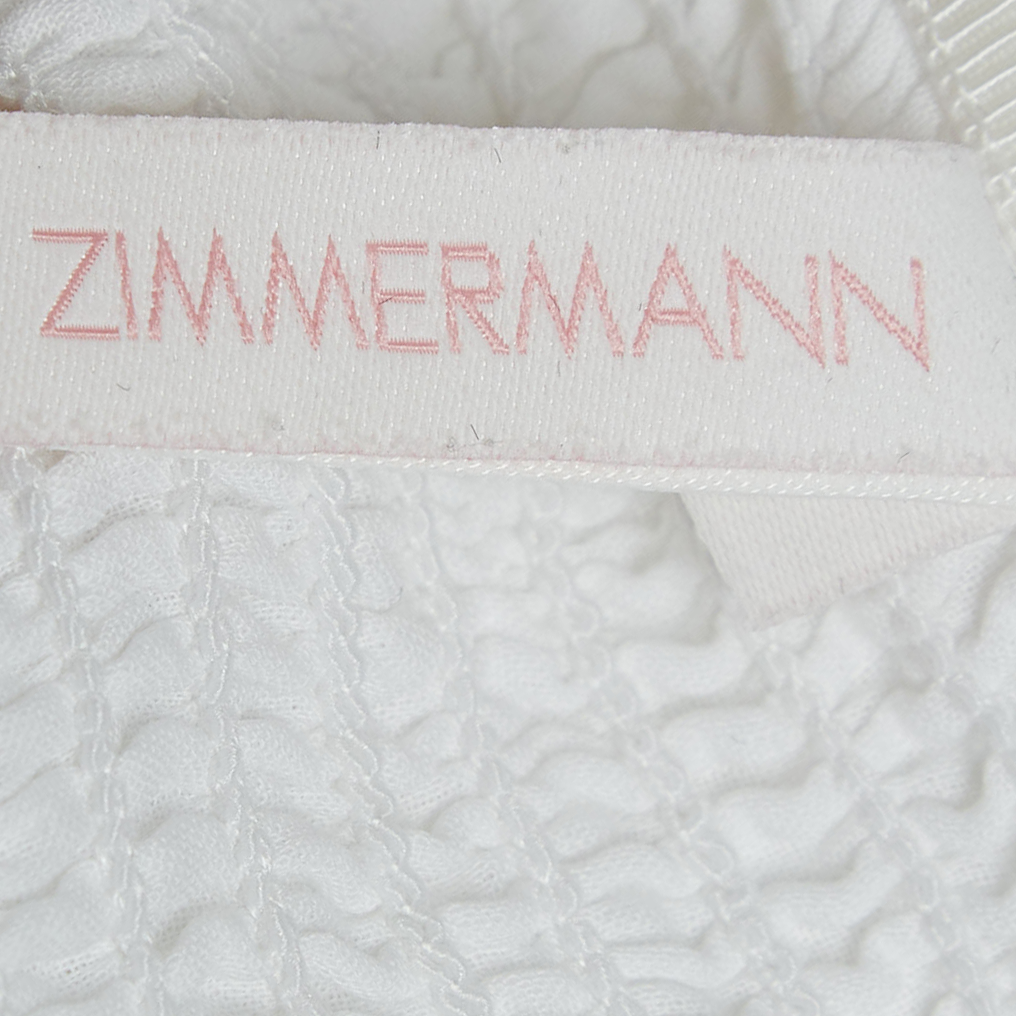 Zimmermann White Eyelet Cotton Dress (10 Yrs)